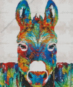 Colorful Donkey Diamond Painting