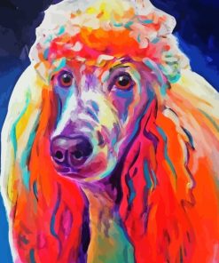 Colorful Poodle Abstract Diamond Painting