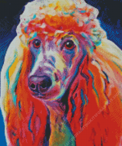 Colorful Poodle Abstract Diamond Painting