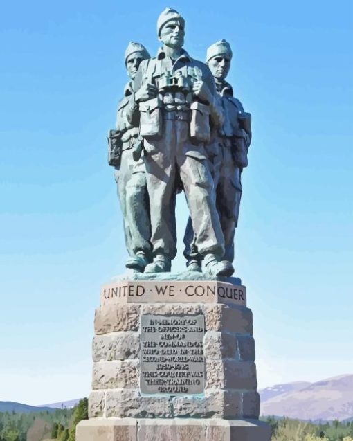 Commando Memorial Monument Diamond Painting