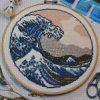 Cross Stitch Ocean Wave Diamond Painting