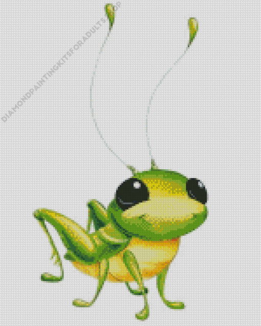 Cute Cricket Art Diamond Painting