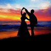 Dancing On The Beach Silhouette Diamond Painting