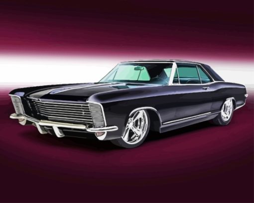 Dark Purple Buick Riviera Diamond Painting