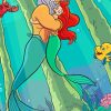 Disney The little Mermaid With Her Father Hugging Diamond Painting