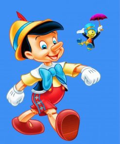 Disney Pinocchio And Jiminy Cricket Diamond Painting