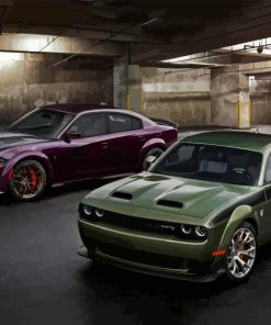 Dodge Challenger SRT Hellcat Redeye Cars Diamond Painting