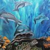 Dolphins And Turtle Art Diamond Painting