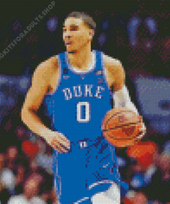 Duke Blue Devils Basketball Player Diamond Painting