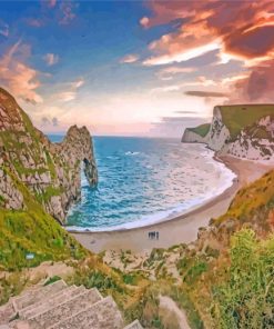 Durdle Door Seascape Diamond Painting