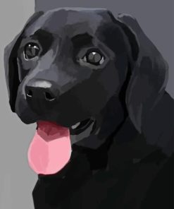 Easy Black Dog Diamond Painting