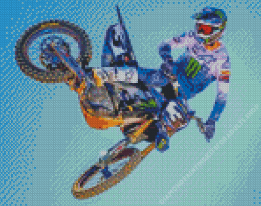 Eli Tomac Motorcycle Racer Diamond Painting