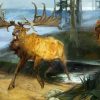 Elk Hunting Art Diamond Painting