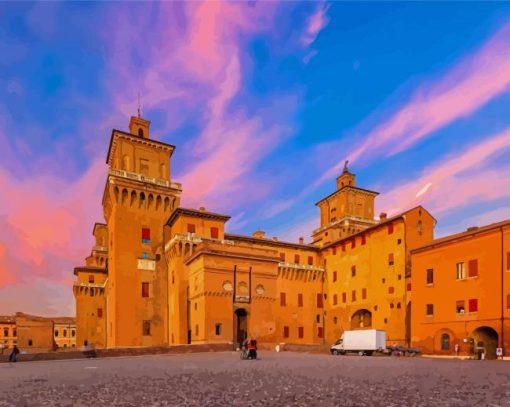 Este Castle Ferrara Diamond Painting