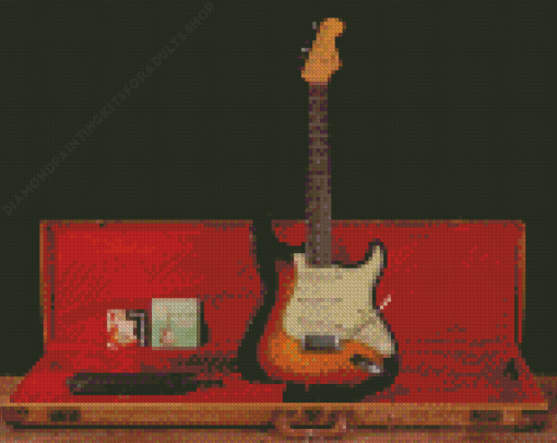 Ezra Fender Stratocaster Diamond Painting