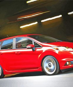 Fiesta ST Red Car Diamond Painting