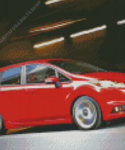 Fiesta ST Red Car Diamond Painting