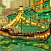 Floating Lantern Boat Diamond Painting