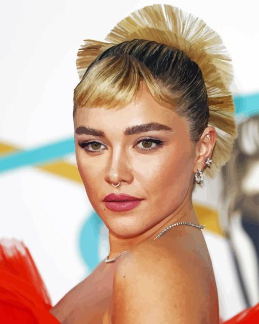 Florence Pugh Actress Diamond Painting