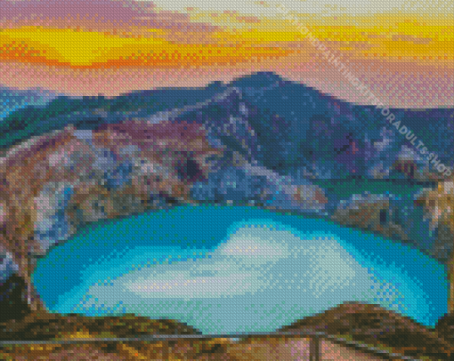 Flores Crater Lakes Diamond Painting