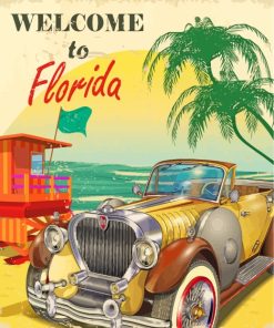 Florida Poster Diamond Painting