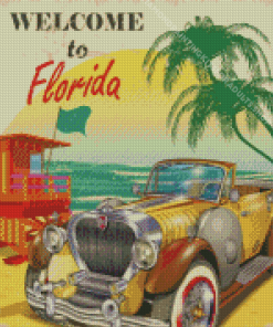 Florida Poster Diamond Painting