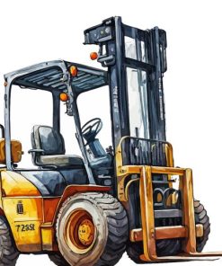 Forklift Art Diamond Painting