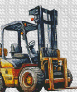 Forklift Art Diamond Painting