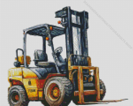 Forklift Art Diamond Painting