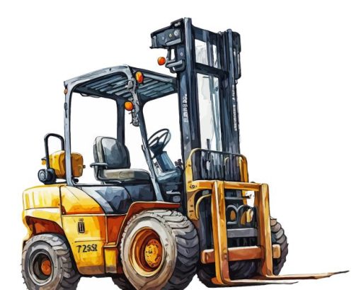 Forklift Art Diamond Painting