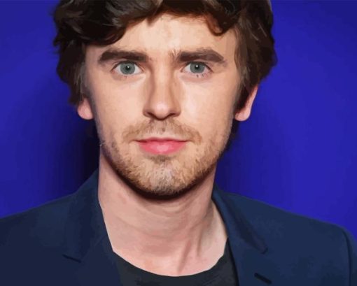 Freddie Highmore Face Diamond Painting