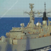 Frigate Warship Diamond Painting