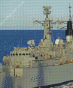 Frigate Warship Diamond Painting