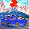 Fuji Mountain WRX Car Diamond Painting