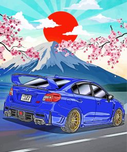 Fuji Mountain WRX Car Diamond Painting