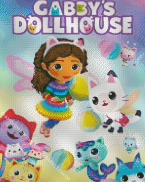 Gabby Dollhouse Poster Diamond Painting