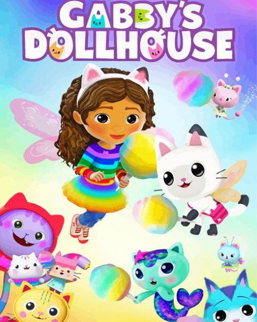 Gabby Dollhouse Poster Diamond Painting