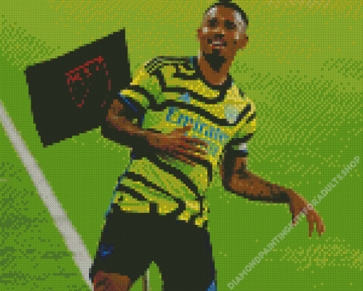 Gabriel Jesus Footballer Diamond Painting