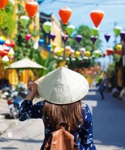 Girl in Hoi An Diamond Painting