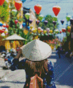 Girl in Hoi An Diamond Painting