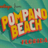 Greetings From Pompano Beach Poster Diamond Painting