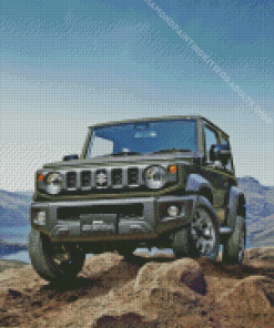 Grey Suzuki Jimny Diamond Painting