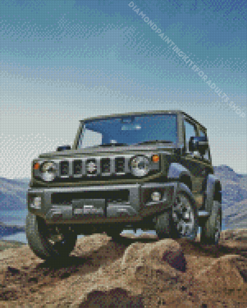 Grey Suzuki Jimny Diamond Painting