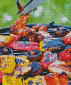 Grilling Diamond Painting