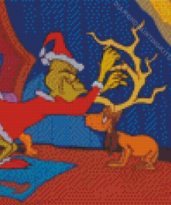 Grinch Max Dog Diamond Painting