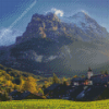 Grindelwald Mountain View Diamond Painting