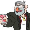 Grunkle Stan With A Drink Diamond Painting