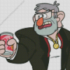 Grunkle Stan With A Drink Diamond Painting