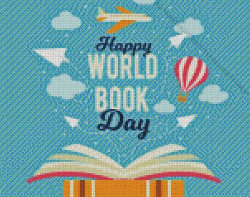 Happy World Book Day Diamond Painting