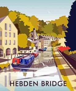 Hebden Bridge West Yorkshire Poster Diamond Painting